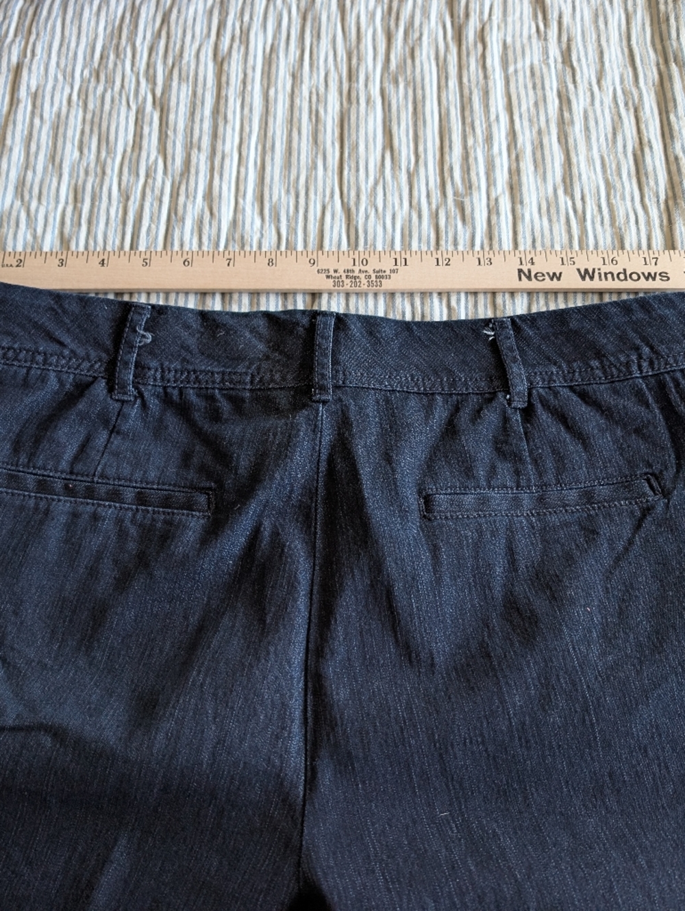 CJ Banks Size 16 W Dark Denim Shorts